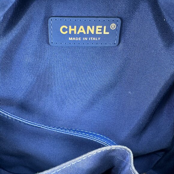 Chanel Caviar Quilted Large CC Day Backpack Blue main image 9